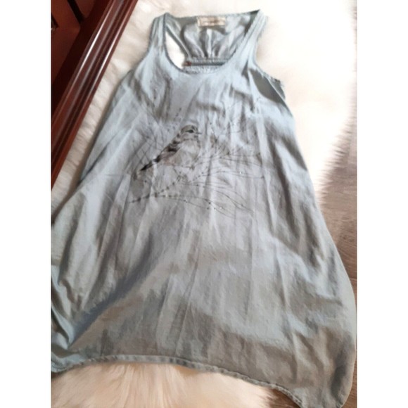 Steve Madden Womens Size Small Bird on a Branch Blouse w/Rhinestones Silk Blend - Picture 8 of 12